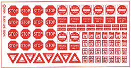 Regulatory Signs #2 Highway Signs 1930-Present (Red, White) HO Scale