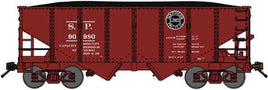 Southern Pacific (Boxcar Red, black, Lines Logo) USRA 30'6" 2-Bay Hopper with Load Ready to Run N Scale