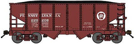 Pennsylvania Railroad (Tuscan, Circle Keystone) USRA 30'6" 2-Bay Hopper with Load Ready to Run N Scale