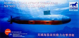 USS SSN21/22 Seawolf Class Attack Submarine (1/350 Scale) Boat Model Kit