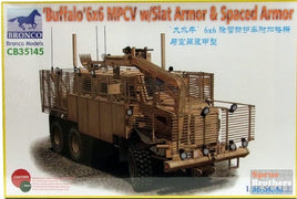 Bronco Buffalo 6x6 MPCV with Slat Armor & Spaced Armor (1/35 Scale) Plastic Military Kit
