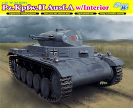 Pz.Kpfw.II Ausf.A With Interior (1/35 Scale) Military Model Kit