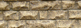 Flexible Cut Stone Wall with Self-Adhesive Backing -- Medium Stones - 13-1/4 x 3-3/8" 33.7 x 8.6cm