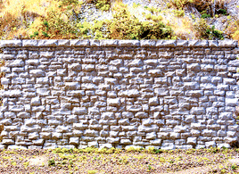Random Stone Retaining Wall