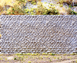 Cut Stone Interconnecting Wall HO/N Scale