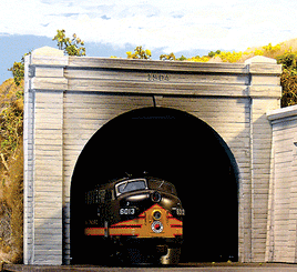 Track Concrete Tunnel Portal Double