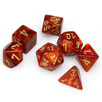 Scarab Polyhedral Scarlet/ Gold Dice Set (7) CHX27414
