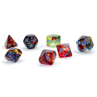 Nebula Polyhedral Primary/Blue Luminary 7-Die Set CHX27559