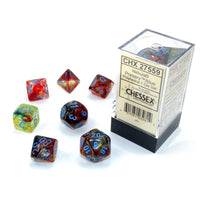 Nebula Polyhedral Primary/Blue Luminary 7-Die Set CHX27559