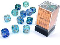 Nebula: Oceanic/ Gold Luminary D6 Dice Set (12) CHX27756