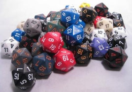 Opaque: Assorted D20 Dice (Sold Individually)