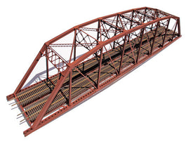 Double-Track Heavy-Duty Laced-Truss Bridge Kit HO Scale