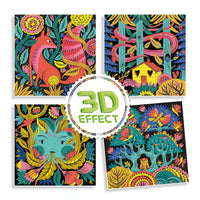 Fantasy Forest 3D Felt Tip Marker Coloring Kit