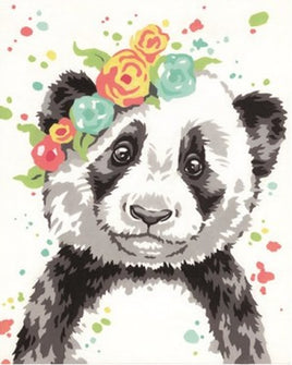 Panda by Number (8"x10")