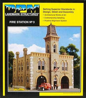 Fire Station No. 3 - Woodland Scenics DPM Landmark Structures(R) -- Kit - 6-3/4 x 5-13/16" 17.1 x 14.7cm