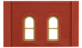 One-Story Wall Sections with Arched Windows Kit HO Scale