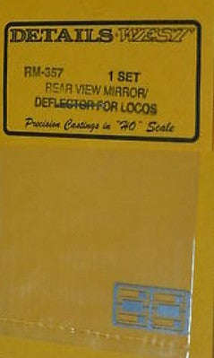 Rear-View Mirrors -- For Locomotives - 3 Styles (Etched Steel)