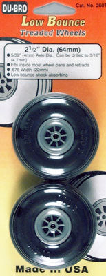 Treaded Wheels 2-1/2" (2) DUB250T