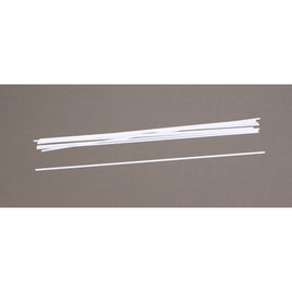 .015x.125" Strips White Styrene Plastic (Pack of 10) EVG116