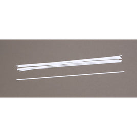 .015x.125" Strips White Styrene Plastic (Pack of 10)