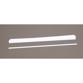.015x.250" Strips White Styrene Plastic (Pack of 10) EVG119