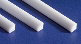 .030" Quarter Round Rod White Styrene Plastic (Pack of 5)