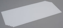 .020x8x21" Plain Sheet White Styrene Plastic (Pack of 6) 269-9103