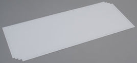 .030x8x21" Plain Sheet White Styrene Plastic (Pack of 4) EVG9104