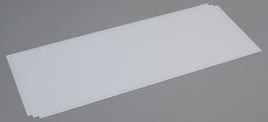 .040x8x21" Plain Sheet White Styrene Plastic (Pack of 3) EVG9105