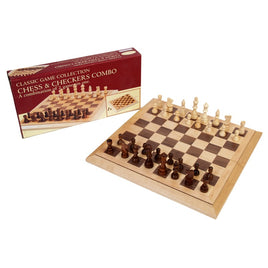 16" Folding Chess & Checkers Combo Set