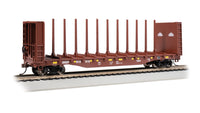 HO 52' Centerbeam Bulkhead Flatcar Ready to Run BNSF Railway #615818