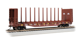 52' Centerbeam Bulkhead Flatcar Ready to Run BNSF Railway #615818