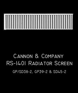 GP39-2 Locomotives Radiator Screens