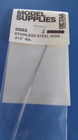 Stainless Steel Wire .010" Diameter (4 Pack)