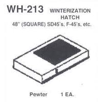 Square Winterization Hatch for SD-40 SD-45