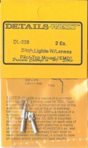 Pilot-Top-Mount E.M.D. Ditch Lights with Lenses