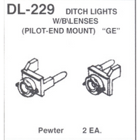 Pilot-End-Mount G.E. Ditch Lights with Lenses