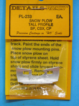 Modern High Profile Snow Plow for SP CSX CP