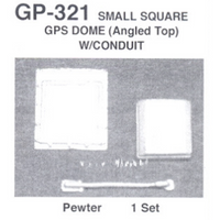 Angeled Top Small Square GPS Dome with Conduit