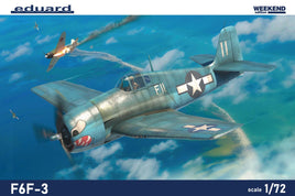 Eduard F6F-3 Hellcat Weekend Edition (1/72 Scale) Aircraft Model Kit