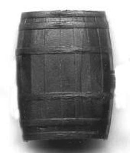 HO Scale Wooden Barrels (12 Pack)