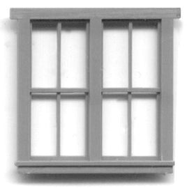 Framed Double 8-Pane Windows