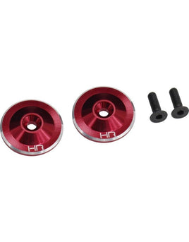 Red Large Wing Buttons Aluminum (2 Pack)