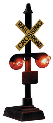 Lighted Railroad Crossing Signal with Relay