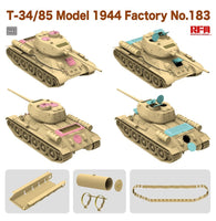 Rye Field Model T-34/85 Model 1944 Factory No.183 (1/35 Scale) Plastic Military Model Kit