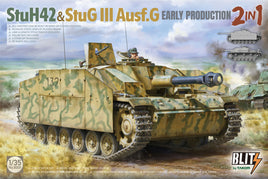Blitz 2 in 1 StuH42 & StuG.III Ausf.G Early (1/35 Scale) Military Model Kit