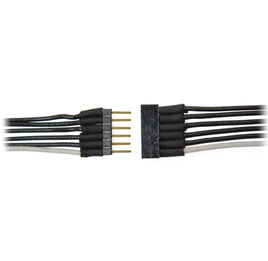 6-Pin Micro Connector with 6" Wire Leads (black)
