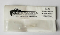 Clear Jewels with No Back (12 Pack)