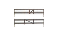 Rail Fence Kit with Gates, Hinges & Planter Pins 192"