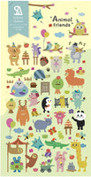 Animal Friends Epoxy Stickers